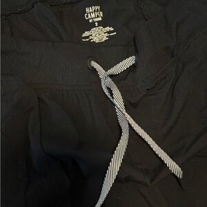 Torrid Black Cropped Pants with Striped Drawstring